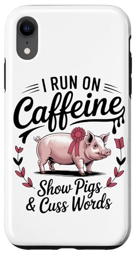 Show Mom Pig Show Vieh Pig Show Hülle für iPhone XR von Livestock Show Gifts | Pig Show Gifts