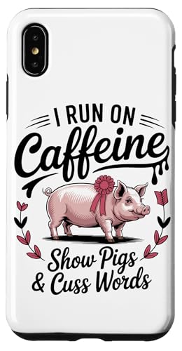Show Mom Pig Show Vieh Pig Show Hülle für iPhone XS Max von Livestock Show Gifts | Pig Show Gifts