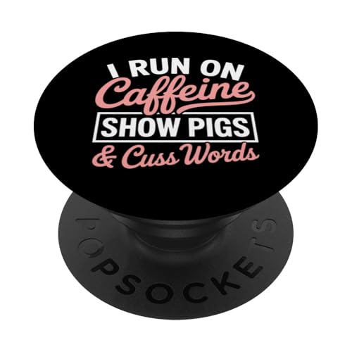 Show Mom Pig Show Vieh Pig Show PopSockets Klebender PopGrip von Livestock Show Gifts | Pig Show Gifts