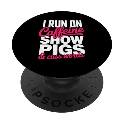 Show Mom Pig Show Vieh Pig Show PopSockets Klebender PopGrip von Livestock Show Gifts | Pig Show Gifts