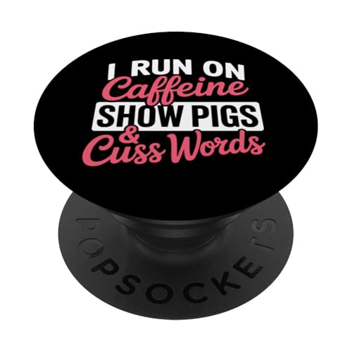 Show Mom Pig Show Vieh Pig Show PopSockets Klebender PopGrip von Livestock Show Gifts | Pig Show Gifts