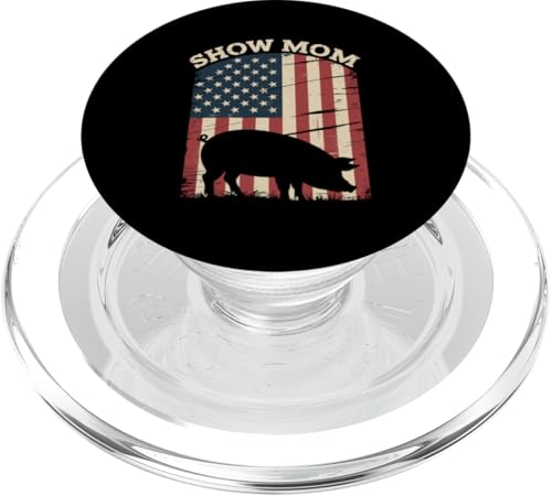 Show Mom Pig Show Vieh Pig Show PopSockets PopGrip für MagSafe von Livestock Show Gifts | Pig Show Gifts
