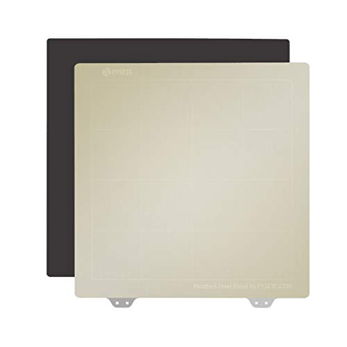Toaiot Federstahl-Platte für Ender 3/Pro/Ender 3X, Stahlplatte in 3D-Druckfolie 235 x 235 mm, mit PEI + magnetischem Aufkleber B von Liying