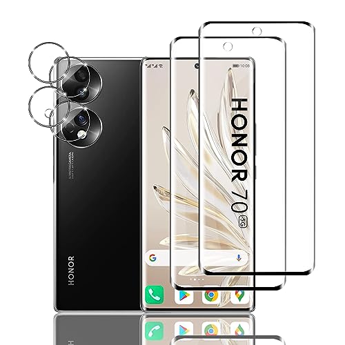 Ljietr 2+2 Stück Schutzfolie für HONOR 70 5G Panzer Schutz Glas, 2 Panzerfolie und 2 Kamera Schutzglas, HD Displayschutzfolie, 9H Härte für HONOR 70 5G Ljietr 2+2 Stück Schutzfolie für HONOR 70 5G Panzer Schutz Glas, 2 Panzerfolie und 2 Kamera Schutzglas, HD Displayschutzfolie, 9H Härte für HONOR 70 5G von Ljietr