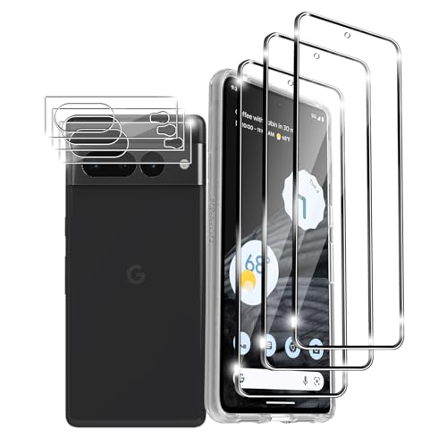 Ljietr 3+3 Stück Schutzfolie für Google Pixel 7 Pro Panzer Schutz Glas, 3 Panzerfolie und 3 Kamera Schutzglas, HD Displayschutzfolie, 9H Härte für Google Pixel 7 Pro Ljietr 3+3 Stück Schutzfolie für Google Pixel 7 Pro Panzer Schutz Glas, 3 Panzerfolie und 3 Kamera Schutzglas, HD Displayschutzfolie, 9H Härte für Google Pixel 7 Pro von Ljietr