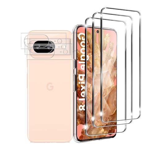 Ljietr 3+3 Stück Schutzfolie für Google Pixel 8 Panzer Schutz Glas, 3 Panzerfolie und 3 Kamera Schutzglas, HD Displayschutzfolie, 9H Härte für Google Pixel 8 Ljietr 3+3 Stück Schutzfolie für Google Pixel 8 Panzer Schutz Glas, 3 Panzerfolie und 3 Kamera Schutzglas, HD Displayschutzfolie, 9H Härte für Google Pixel 8 von Ljietr