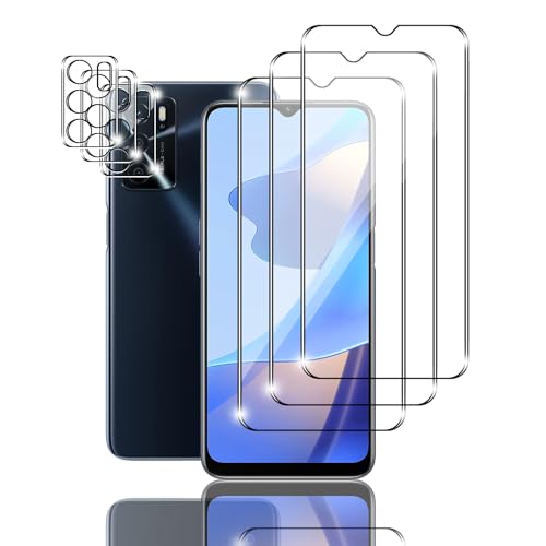 Ljietr 3+3 Stück Schutzfolie für Oppo A16s Panzer Schutz Glas, 3 Panzerfolie und 3 Kamera Schutzglas, HD Displayschutzfolie, 9H Härte für Oppo A16s Ljietr 3+3 Stück Schutzfolie für Oppo A16s Panzer Schutz Glas, 3 Panzerfolie und 3 Kamera Schutzglas, HD Displayschutzfolie, 9H Härte für Oppo A16s von Ljietr