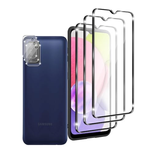 Ljietr 3+3 Stück Schutzfolie für Samsung Galaxy A03s Panzer Schutz Glas, 3 Panzerfolie und 3 Kamera Schutzglas, HD Displayschutzfolie, 9H Härte für Samsung Galaxy A03s Ljietr 3+3 Stück Schutzfolie für Samsung Galaxy A03s Panzer Schutz Glas, 3 Panzerfolie und 3 Kamera Schutzglas, HD Displayschutzfolie, 9H Härte für Samsung Galaxy A03s von Ljietr
