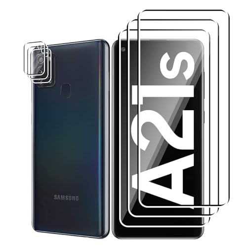 Ljietr 3+3 Stück Schutzfolie für Samsung Galaxy A21s Panzer Schutz Glas, 3 Panzerfolie und 3 Kamera Schutzglas, HD Displayschutzfolie, 9H Härte für Samsung Galaxy A21s Ljietr 3+3 Stück Schutzfolie für Samsung Galaxy A21s Panzer Schutz Glas, 3 Panzerfolie und 3 Kamera Schutzglas, HD Displayschutzfolie, 9H Härte für Samsung Galaxy A21s von Ljietr
