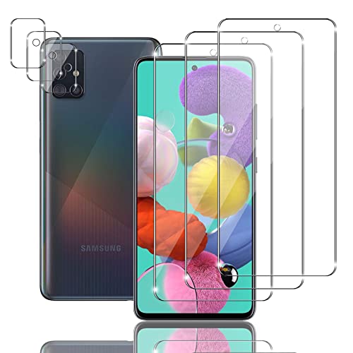 Ljietr 3+3 Stück Schutzfolie für Samsung Galaxy A51 Panzer Schutz Glas, 3 Panzerfolie und 3 Kamera Schutzglas, HD Displayschutzfolie, 9H Härte für Samsung Galaxy A51 Ljietr 3+3 Stück Schutzfolie für Samsung Galaxy A51 Panzer Schutz Glas, 3 Panzerfolie und 3 Kamera Schutzglas, HD Displayschutzfolie, 9H Härte für Samsung Galaxy A51 von Ljietr