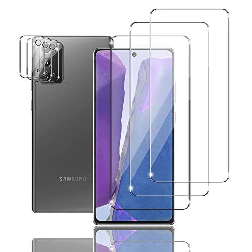 Ljietr 3+3 Stück Schutzfolie für Samsung Galaxy Note 20 4G/5G Panzer Schutz Glas, 3 Panzerfolie und 3 Kamera Schutzglas, HD Displayschutzfolie, 9H Härte für Samsung Galaxy Note 20 4G/5G Ljietr 3+3 Stück Schutzfolie für Samsung Galaxy Note 20 4G/5G Panzer Schutz Glas, 3 Panzerfolie und 3 Kamera Schutzglas, HD Displayschutzfolie, 9H Härte für Samsung Galaxy Note 20 4G/5G von Ljietr