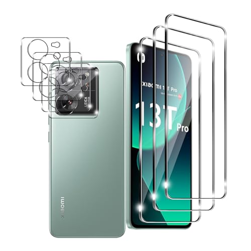 Ljietr 3+3 Stück Schutzfolie für Xiaomi 13T Pro Panzer Schutz Glas, 3 Panzerfolie und 3 Kamera Schutzglas, HD Displayschutzfolie, 9H Härte für Xiaomi 13T Pro Ljietr 3+3 Stück Schutzfolie für Xiaomi 13T Pro Panzer Schutz Glas, 3 Panzerfolie und 3 Kamera Schutzglas, HD Displayschutzfolie, 9H Härte für Xiaomi 13T Pro von Ljietr