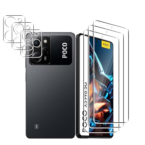 Ljietr 3+3 Stück Schutzfolie für Xiaomi POCO X5 Pro 5G Panzer Schutz Glas, 3 Panzerfolie und 3 Kamera Schutzglas, HD Displayschutzfolie, 9H Härte für Xiaomi POCO X5 Pro 5G Ljietr 3+3 Stück Schutzfolie für Xiaomi POCO X5 Pro 5G Panzer Schutz Glas, 3 Panzerfolie und 3 Kamera Schutzglas, HD Displayschutzfolie, 9H Härte für Xiaomi POCO X5 Pro 5G von Ljietr
