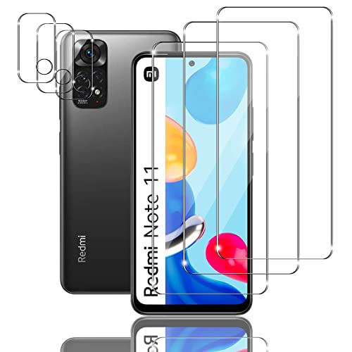 Ljietr 3+3 Stück Schutzfolie für Xiaomi Redmi Note11 Panzer Schutz Glas, 3 Panzerfolie und 3 Kamera Schutzglas, HD Displayschutzfolie, 9H Härte Xiaomi Redmi Note 11 Ljietr 3+3 Stück Schutzfolie für Xiaomi Redmi Note11 Panzer Schutz Glas, 3 Panzerfolie und 3 Kamera Schutzglas, HD Displayschutzfolie, 9H Härte Xiaomi Redmi Note 11 von Ljietr