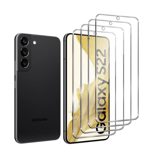Ljietr 4 Stück Schutzfolie für Samsung Galaxy S22 5G, für Panzer Schutz Glas, Panzerfolie, Schutzglas, HD Displayschutzfolie, 9H Härte für Samsung Galaxy S22 5G Ljietr 4 Stück Schutzfolie für Samsung Galaxy S22 5G, für Panzer Schutz Glas, Panzerfolie, Schutzglas, HD Displayschutzfolie, 9H Härte für Samsung Galaxy S22 5G von Ljietr