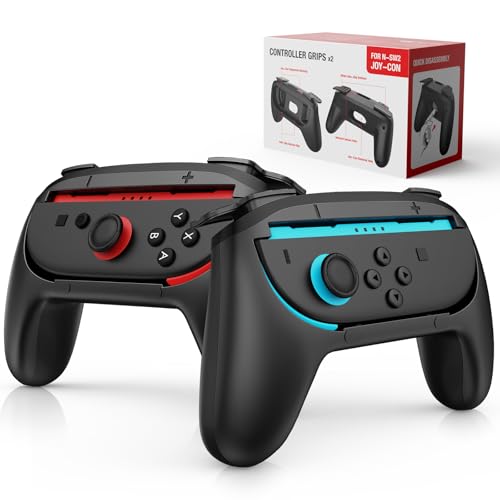 Lmcpa 2 Pack Controller Griffe kompatibel mit 2025 Nintendo Switch 2 Joy-Cons, Komfortabler JoyCon-Halter für 2025 Nintendo Switch Zubehör, Schwarz Lmcpa 2 Pack Controller Griffe kompatibel mit 2025 Nintendo Switch 2 Joy-Cons, Komfortabler JoyCon-Halter für 2025 Nintendo Switch Zubehör, Schwarz von Lmcpa