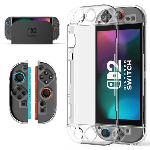 Lmcpa Dockbare Transparente Schutzhülle kompatibel mit 2025 Nintendo Switch 2, Kratzfest, Harte PC-Abdeckung für Nintendo Switch 2 Konsole & Joy-Cons, Klar Lmcpa Dockbare Transparente Schutzhülle kompatibel mit 2025 Nintendo Switch 2, Kratzfest, Harte PC-Abdeckung für Nintendo Switch 2 Konsole & Joy-Cons, Klar von Lmcpa