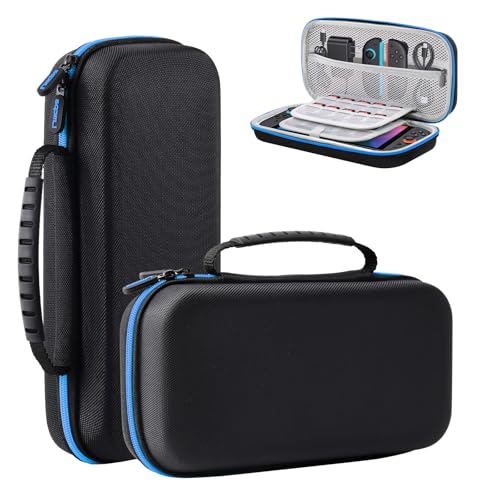 Lmcpa Tasche für 2025 Nintendo Switch 2-Konsole, Reisetasche mit 20 Spielkassetten, Schützende Tragbare Hartschalentasche für 2025 Nintendo Switch 2-Konsole und Zubehör, Blau Lmcpa Tasche für 2025 Nintendo Switch 2-Konsole, Reisetasche mit 20 Spielkassetten, Schützende Tragbare Hartschalentasche für 2025 Nintendo Switch 2-Konsole und Zubehör, Blau von Lmcpa
