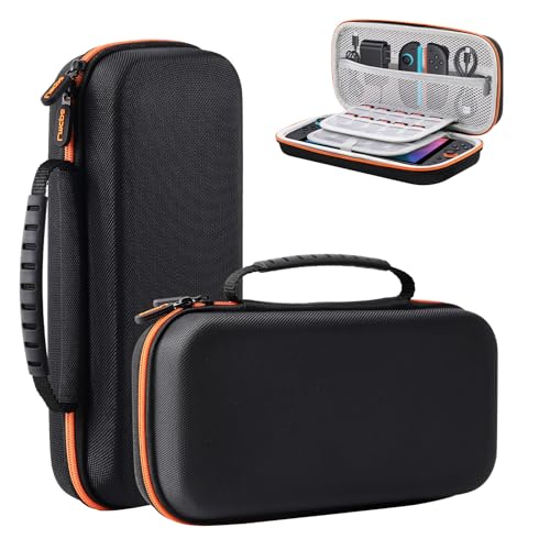 Lmcpa Tasche für 2025 Nintendo Switch 2-Konsole, Reisetasche mit 20 Spielkassetten, Schützende Tragbare Hartschalentasche für 2025 Nintendo Switch 2-Konsole und Zubehör, Orange Lmcpa Tasche für 2025 Nintendo Switch 2-Konsole, Reisetasche mit 20 Spielkassetten, Schützende Tragbare Hartschalentasche für 2025 Nintendo Switch 2-Konsole und Zubehör, Orange von Lmcpa