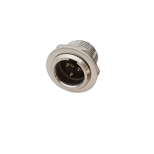 LoRier Mini XLR Stecker 3 4 5 6 Pin Kleine XLR Luftfahrt Weibliche Stecker Männlich Buchse Audio Mikrofon Kabel Löten DIY MIC Anschlüsse (Color : 1Pcs 3Pin-J) von LoRier