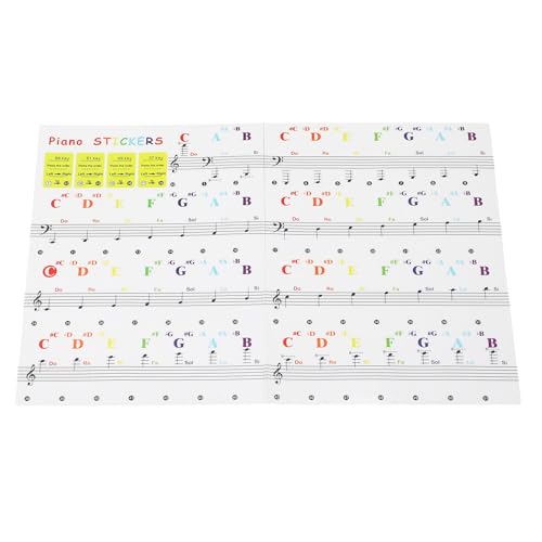 Piano Keyboard Stickers Multipurpose Transparent Note Labels 88 61 49 37 Keys Beginners Kids Piano Keyboard Stickers Multipurpose Transparent Note Labels 88 61 49 37 Keys Beginners Kids von Loboo Idea