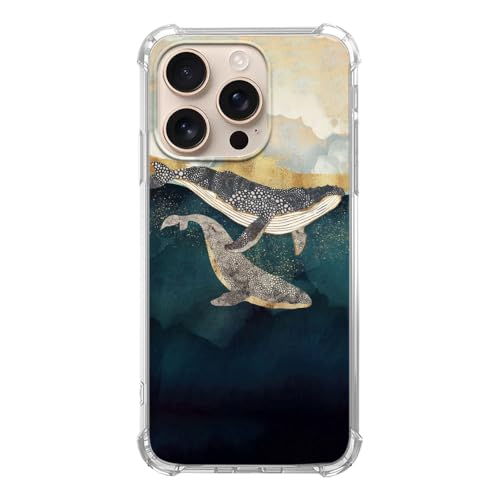 Lobtseyrem Ocean Whale Handyhülle Kompatibel mit iPhone 16 Pro Max, Cool Sea Whale Handyhülle für iPhone 16 Pro Max, Trendy TPU Bumper Cover Case Lobtseyrem Ocean Whale Handyhülle Kompatibel mit iPhone 16 Pro Max, Cool Sea Whale Handyhülle für iPhone 16 Pro Max, Trendy TPU Bumper Cover Case von Lobtseyrem