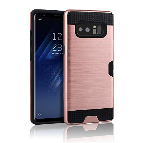 Cover für Samsung Galaxy Note 8 6.3 Zoll Silikoncover und Hardcase fixierbar EC-Karte Führerschein von Lobwerk