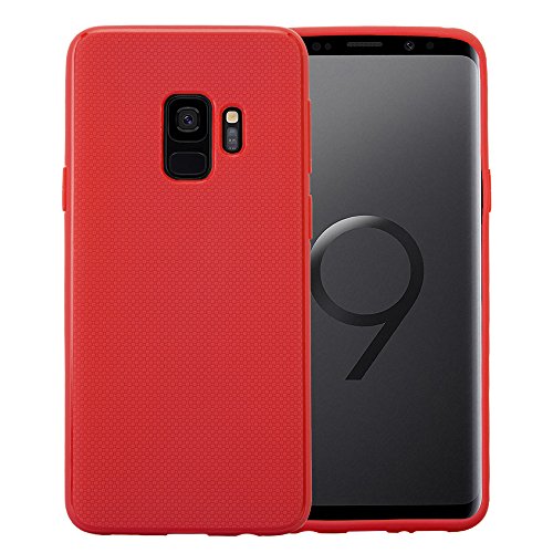 Handy Case für Samsung Galaxy S9 SM-G960 5.8 Zoll Silikon Cover Schutzhülle aus weichem elastischem Material Rot von Lobwerk