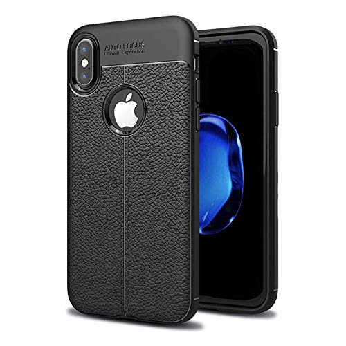 Hülle für Apple iPhone XS Max Schutzhülle 6.5 Zoll Slim Case Cover Outdoor Handyhülle aus TPU Stoßfest Extra Schutz Leicht Schwarz von Lobwerk