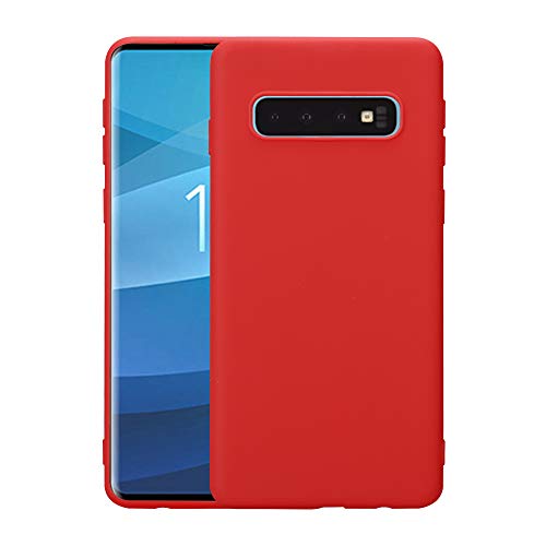 Hülle für Samsung Galaxy S10 SM-G973 Schutzhülle 6.1 Zoll Ultra Dünn Case Cover aus TPU Stoßfest Extra Slim Leicht Rot Hülle für Samsung Galaxy S10 SM-G973 Schutzhülle 6.1 Zoll Ultra Dünn Case Cover aus TPU Stoßfest Extra Slim Leicht Rot von Lobwerk