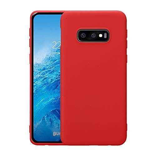 Hülle für Samsung Galaxy S10e SM-G970 Schutzhülle 5.8 Zoll Ultra Dünn Case Cover aus TPU Stoßfest Extra Slim Leicht Rot Hülle für Samsung Galaxy S10e SM-G970 Schutzhülle 5.8 Zoll Ultra Dünn Case Cover aus TPU Stoßfest Extra Slim Leicht Rot von Lobwerk