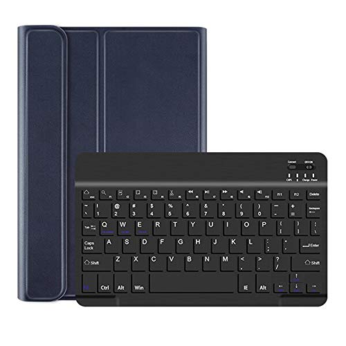 Lobwerk 2in1 Bluetooth Tastatur und Cover für Samsung Galaxy Tab A SM-T590 SM-T595 10.5 Zoll Case Schutz Hülle Blau von Lobwerk