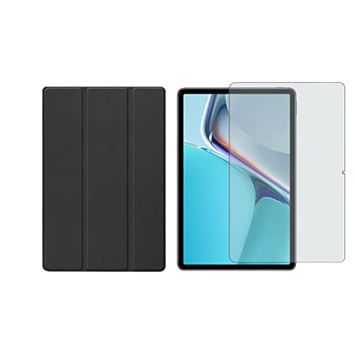 Lobwerk 2in1 Set für Huawei MatePad 11 2021 11 Zoll Tablet mit Smartcover + Schutzglas mit Auto Sleep/Wake Magnetverschluss Hülle von Lobwerk