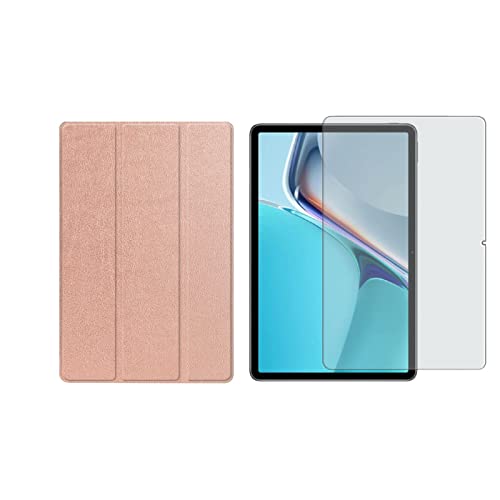 Lobwerk 2in1 Set für Huawei MatePad 11 2021 11 Zoll Tablet mit Smartcover + Schutzglas mit Auto Sleep/Wake Magnetverschluss Hülle von Lobwerk