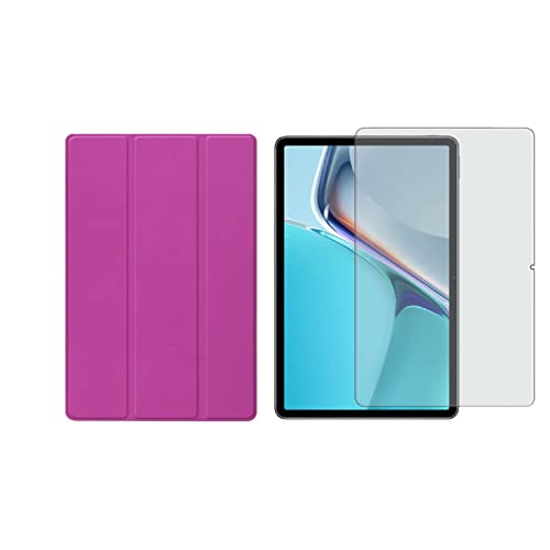 Lobwerk 2in1 Set für Huawei MatePad 11 2021 11 Zoll Tablet mit Smartcover + Schutzglas mit Auto Sleep/Wake Magnetverschluss Hülle von Lobwerk