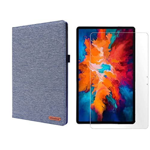 Lobwerk 2in1 Set für Lenovo Tab P11 2021 TB-J606F TB-J606X 11 Zoll Tablet mit Smartcover + Schutzglas mit Auto Sleep/Wake Magnetverschluss Hülle von Lobwerk