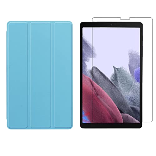 Lobwerk 2in1 Set für Samsung Galaxy Tab A7 Lite 2021 SM-T220 SM-T225 8.7 Zoll Tablet mit Schutzhülle + Schutzglas mit Auto Sleep/Wake Hülle von Lobwerk