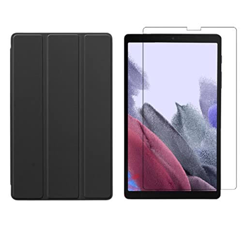 Lobwerk 2in1 Set für Samsung Galaxy Tab A7 Lite 2021 SM-T220 SM-T225 8.7 Zoll Tablet mit Smartcover + Schutzglas mit Auto Sleep/Wake Magnetverschluss Hülle von Lobwerk