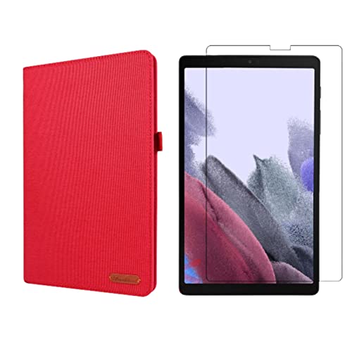 Lobwerk 2in1 Set für Samsung Galaxy Tab A7 Lite T220 T225 8.7 Zoll Tablet mit Schutzhülle + Schutzglas mit Auto Sleep/Wake Hülle von Lobwerk