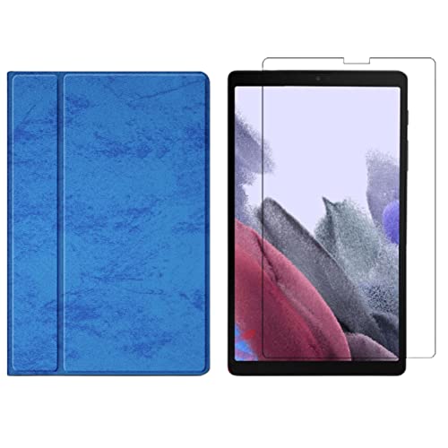 Lobwerk 2in1 Set für Samsung Galaxy Tab A7 Lite T220 T225 8.7 Zoll Tablet mit Schutzhülle + Schutzglas mit Auto Sleep/Wake Hülle von Lobwerk