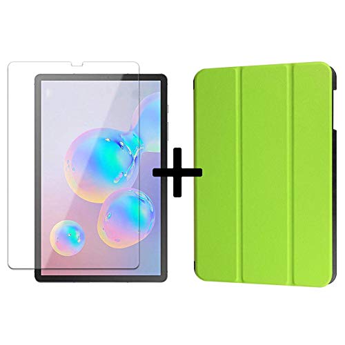 Lobwerk 2in1 Set für Samsung Galaxy Tab S6 10.5 T860 T865 Tablet mit Magnet Etui + Schutzglas mit Auto Sleep/Wake Hülle Grün Lobwerk 2in1 Set für Samsung Galaxy Tab S6 10.5 T860 T865 Tablet mit Magnet Etui + Schutzglas mit Auto Sleep/Wake Hülle Grün von Lobwerk