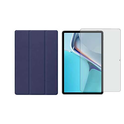Lobwerk 2in1 Tablet Set für Huawei MatePad 11 2021 11 Zoll mit Magnet Cover Auto Sleep/Wake Ruhemodus + Schutzfolie Hülle Smart Case Hartglas von Lobwerk