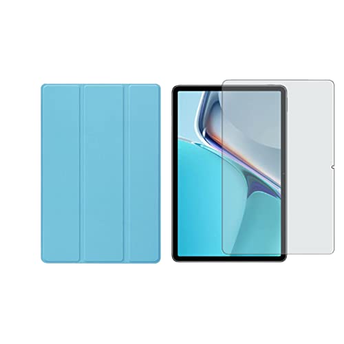 Lobwerk 2in1 Tablet Set für Huawei MatePad 11 2021 11 Zoll mit Magnet Cover Auto Sleep/Wake Ruhemodus + Schutzfolie Hülle Smart Case Hartglas von Lobwerk