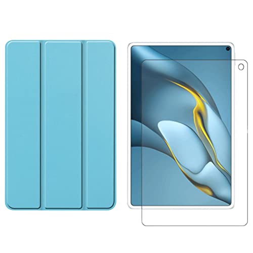 Lobwerk 2in1 Tablet Set für Huawei MatePad Pro 2021 MRR-W29 10.8 Zoll mit Magnet Cover Auto Sleep/Wake Ruhemodus + Schutzfolie Hülle Smart Case Hartglas von Lobwerk