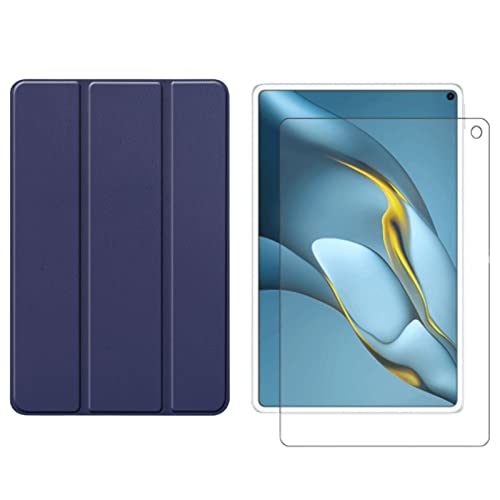 Lobwerk 2in1 Tablet Set für Huawei MatePad Pro 2021 MRR-W29 10.8 Zoll mit Magnet Cover Auto Sleep/Wake Ruhemodus + Schutzfolie Hülle Smart Case Hartglas von Lobwerk