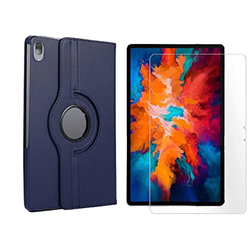 Lobwerk 2in1 Tablet Set für Lenovo Tab P11 2021 TB-J606F TB-J606X 11 Zoll mit Magnet Cover Auto Sleep/Wake Ruhemodus + Schutzfolie Hülle Smart Case Hartglas von Lobwerk