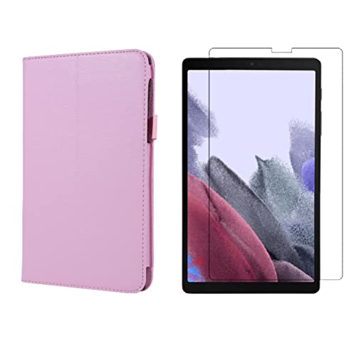 Lobwerk 2in1 Tablet Set für Samsung Galaxy Tab A7 Lite 2021 SM-T220 SM-T225 8.7 Zoll mit Magnet Cover Auto Sleep/Wake Ruhemodus + Schutzfolie Hülle Smart Case Hartglas von Lobwerk