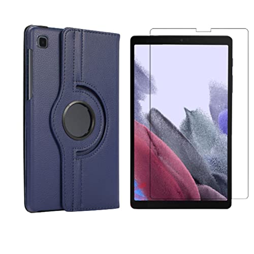 Lobwerk 2in1 Tablet Set für Samsung Galaxy Tab A7 Lite 2021 SM-T220 SM-T225 8.7 Zoll mit Magnet Cover Auto Sleep/Wake Ruhemodus + Schutzfolie Hülle Smart Case Hartglas von Lobwerk