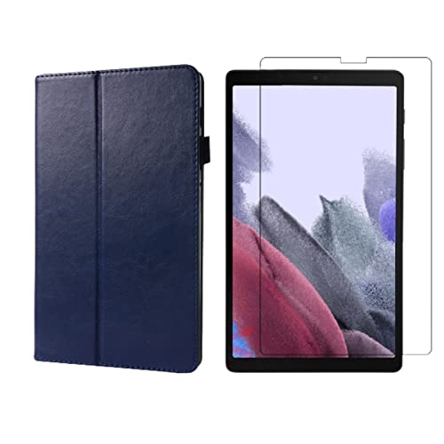 Lobwerk 2in1 Tablet Set für Samsung Galaxy Tab A7 Lite T220 T225 8.7 Zoll mit Magnet Cover Auto Sleep/Wake Ruhemodus + Schutzfolie Hülle Smart Case Hartglas von Lobwerk