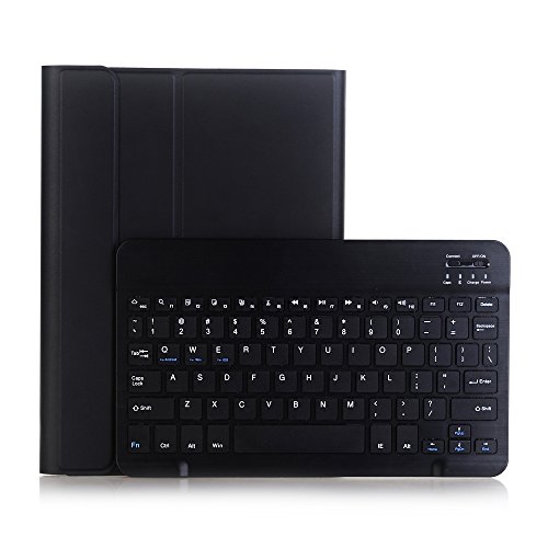 Lobwerk 3in1 Bluetooth Tastatur (Schwarz) + Maus + Cover für Apple iPad Pro 10.5 Zoll 2017 Air 10.5 2019 3.Gen Zoll Case Schutz Hülle Tasche Keyboard von Lobwerk